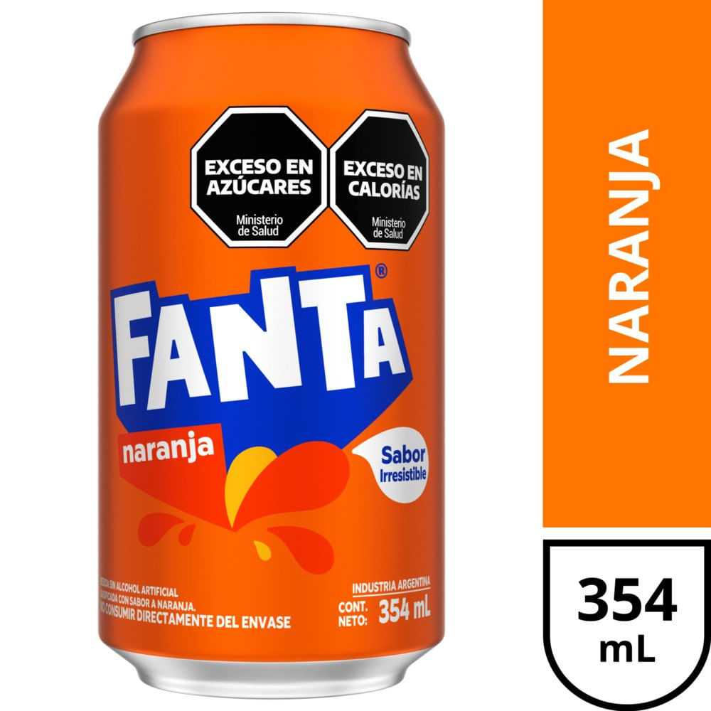 Gaseosa Sabor Naranja 354 Ml Fanta