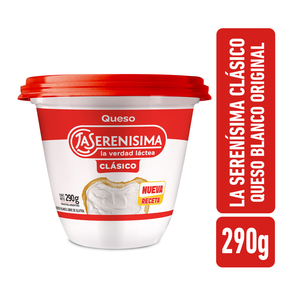Queso Crema Blanco 290 Grs La Serenísima Clásico
