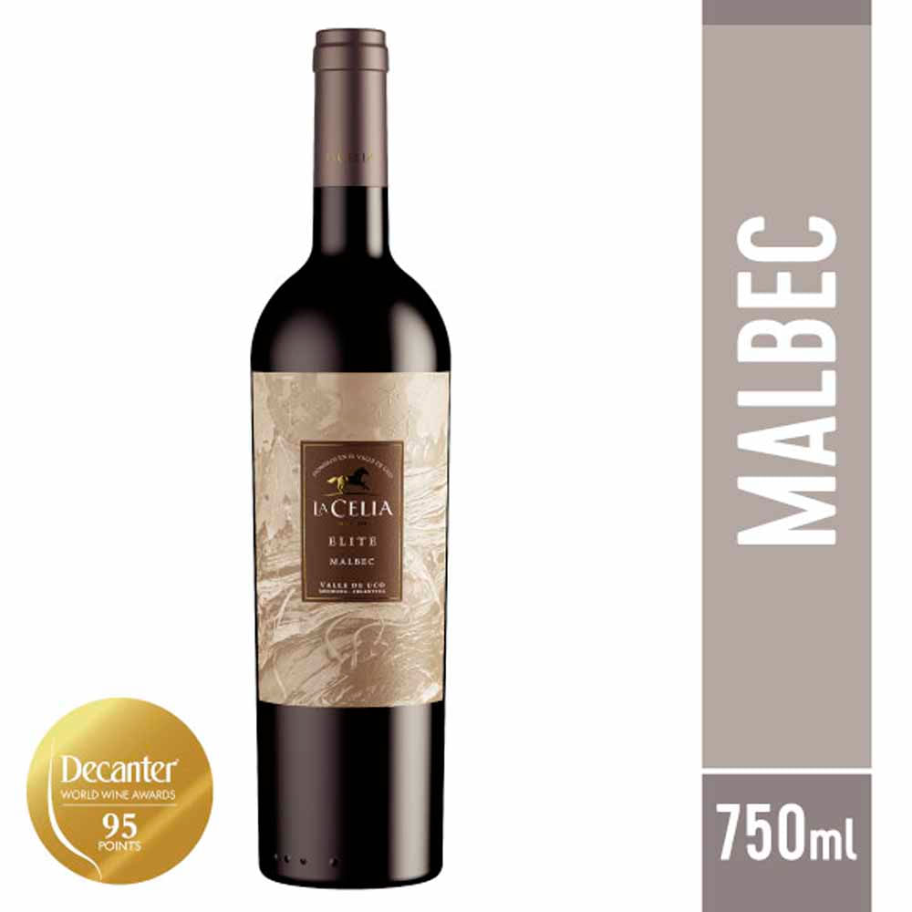 Vino Tinto Malbec 750 Cc La Celia Elite