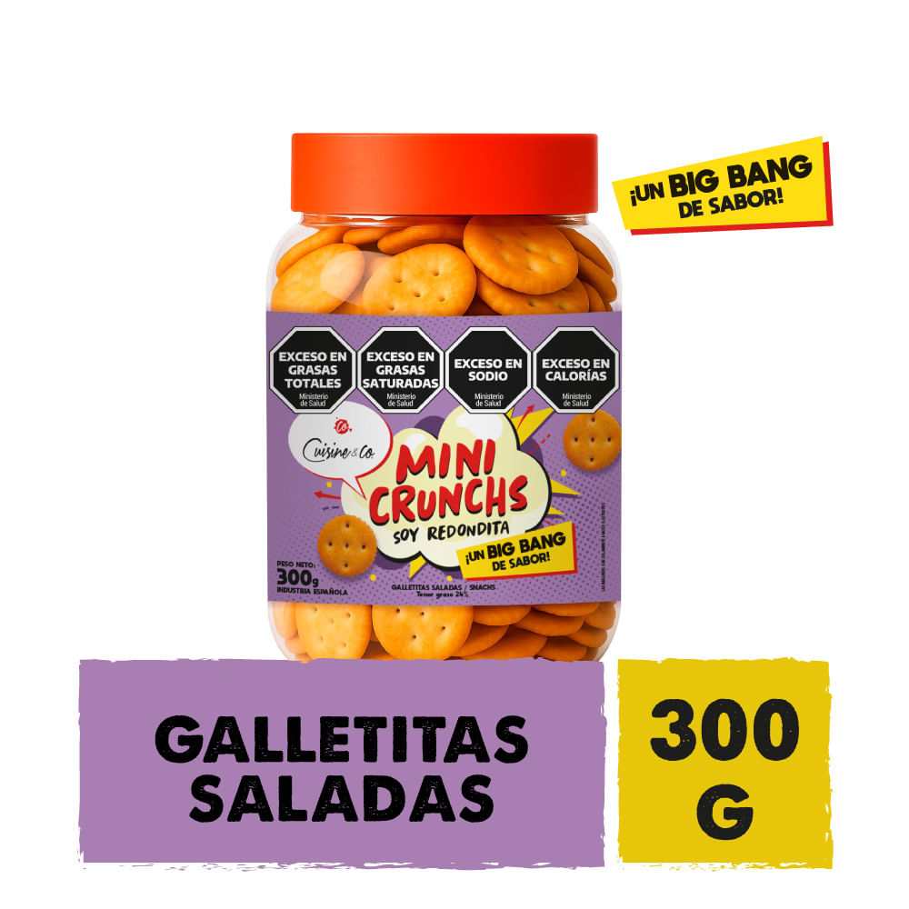 Galletitas Saladas Redonditas Saladas X 300 Grs Cuisine & Co