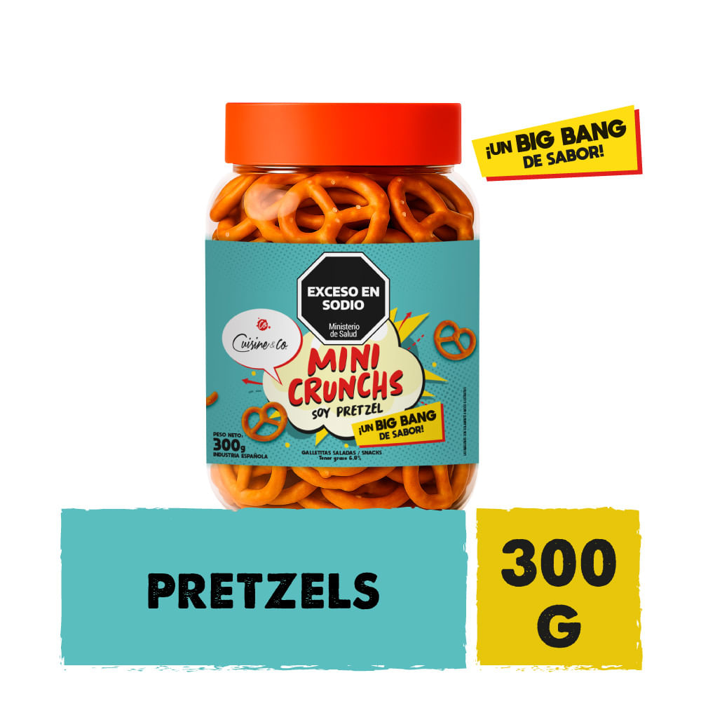 Galletitas Saladas Pretzels X 300 Grs Cuisine & Co
