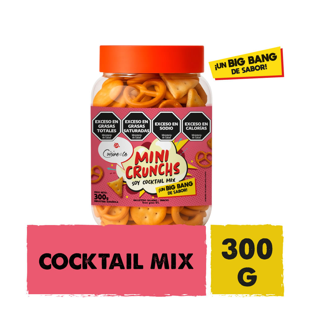 Galletitas Saladas Mix Cocktail X 300 Grs Cuisine & Co