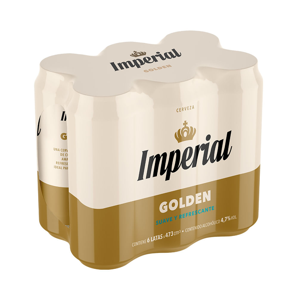 Cerveza Golden x 6 Un 473 Cc Imperial