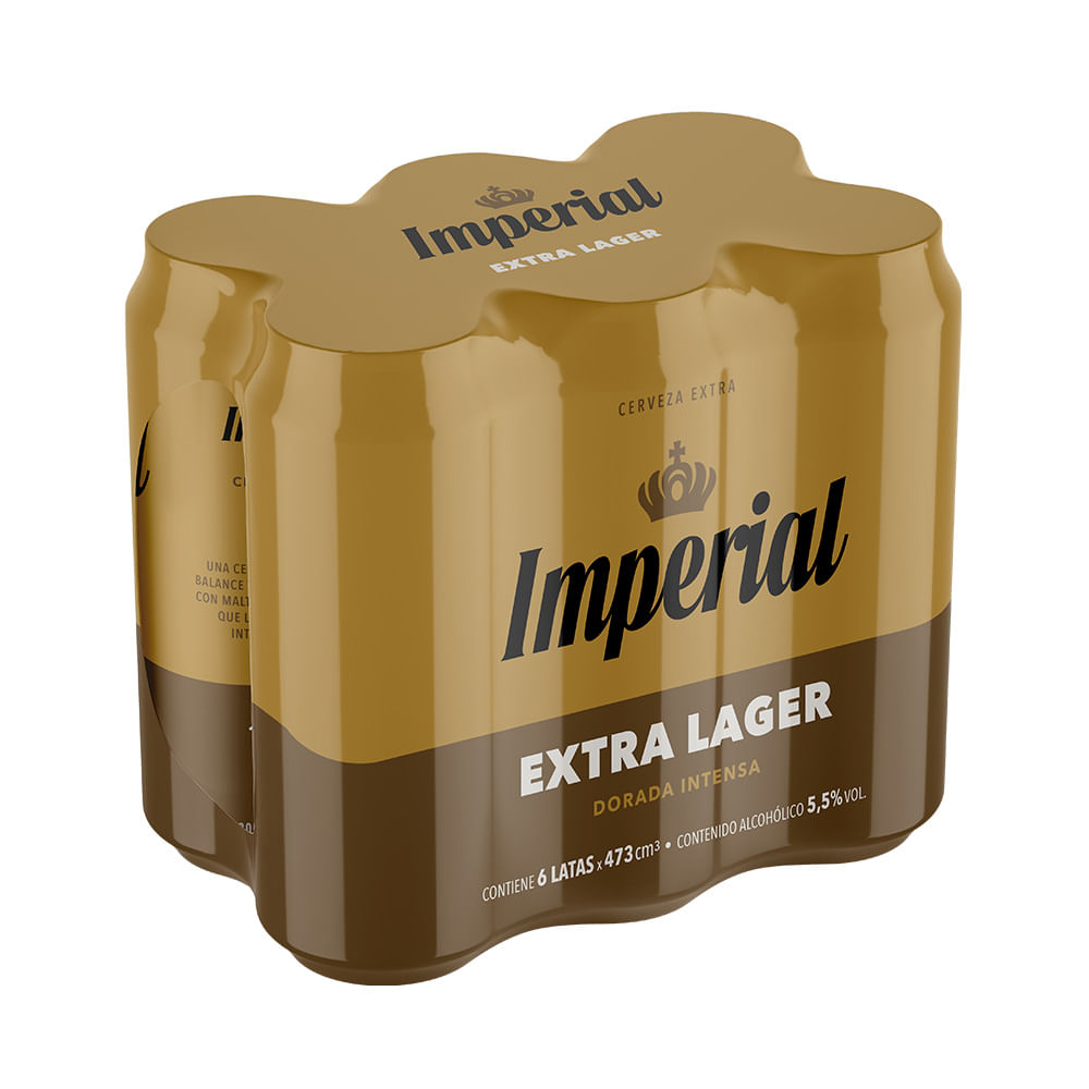 Cerveza Extra Lager 473 Cc x 6 Un Imperial