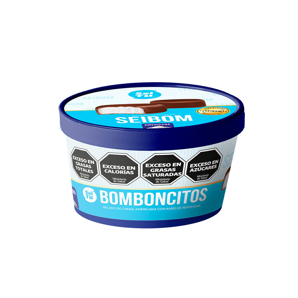 Postre helado Sabor Crema Americana Bomboncitos 180 Grs Seitu