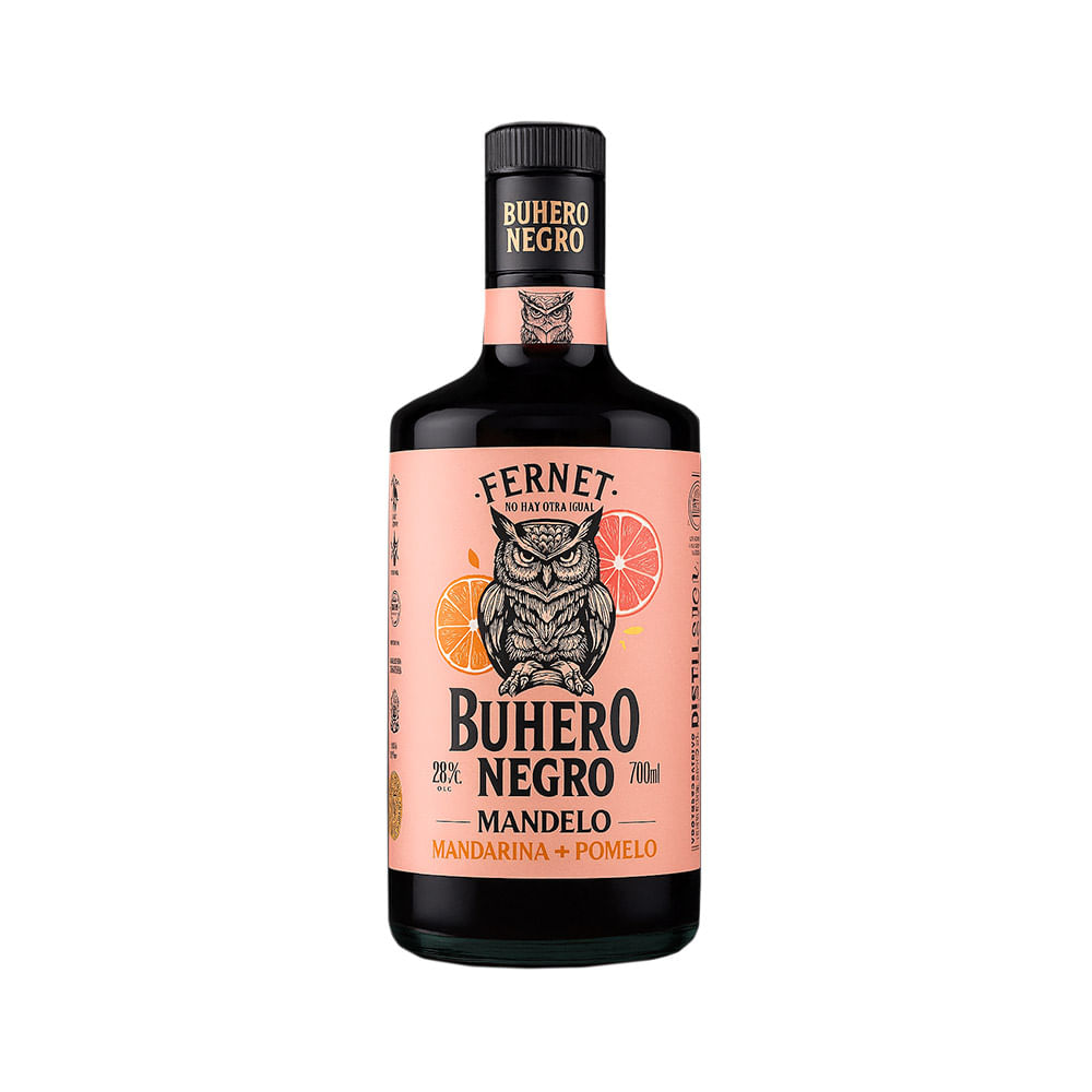 Fernet Sabor Mandarina y Pomelo 700 Ml Buhero