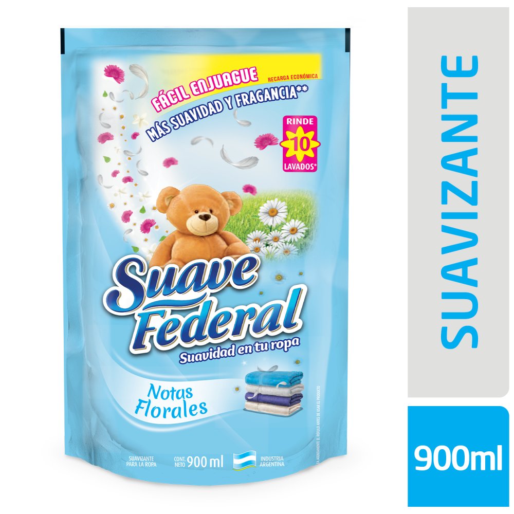 Suavizante para Ropa Notas Florales 900 Ml Suave Federal