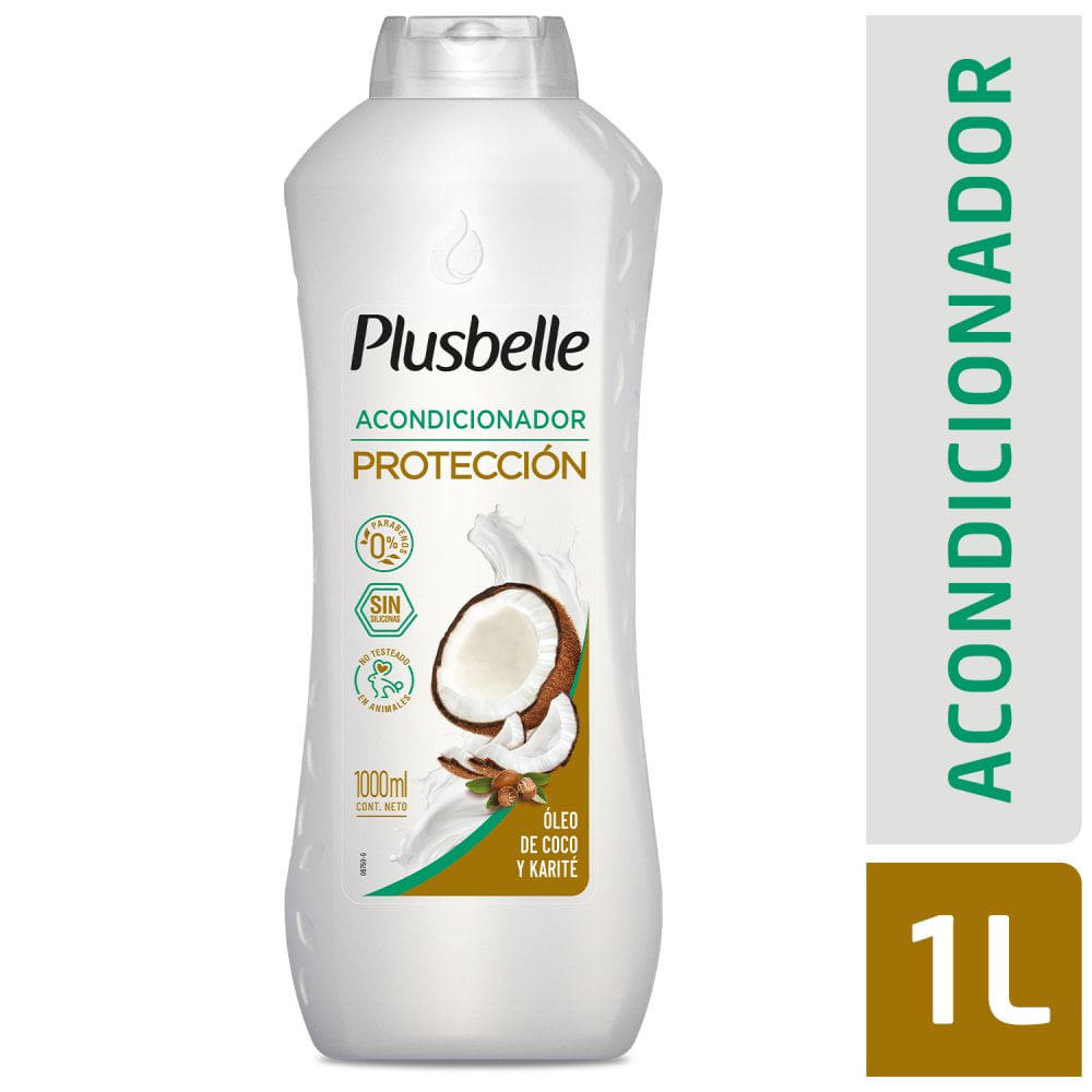 Acondicionador Protección con Óleo de Coco y Karité 1000 Ml Plusbelle