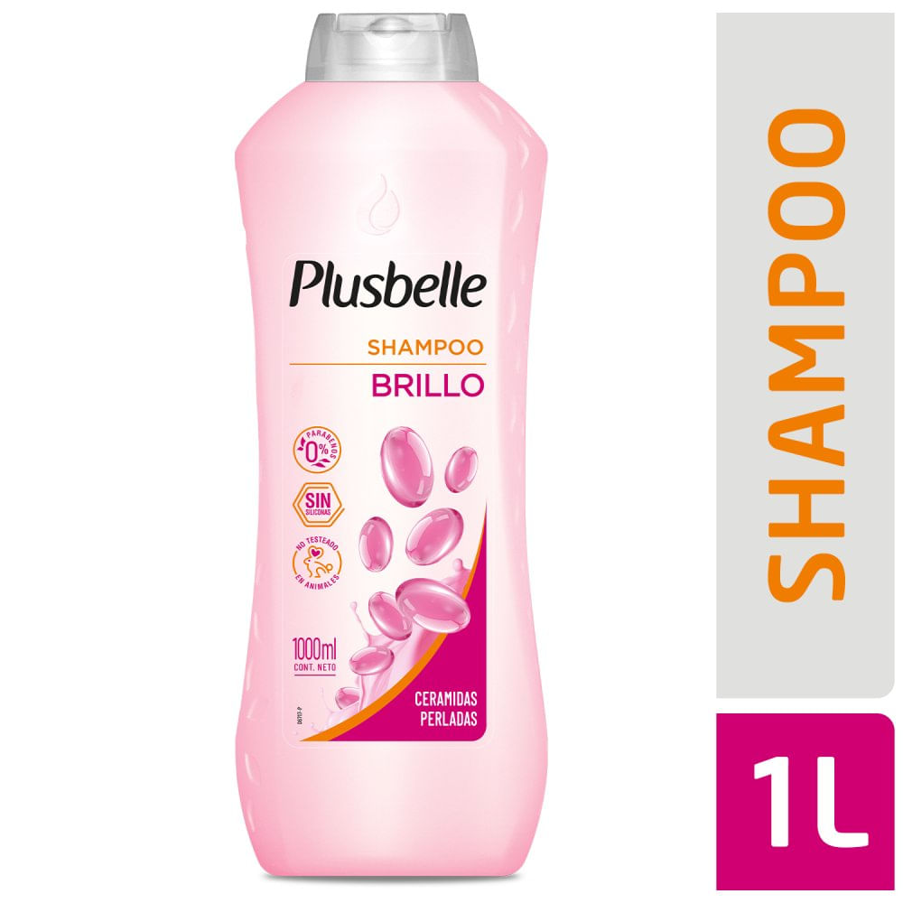 Shampoo Brillo Ceramidas Perladas 1000 Ml Plusbelle