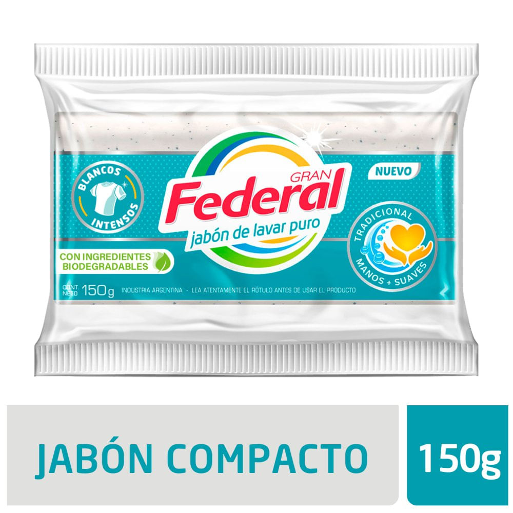 Jabón de Lavar en Pan 150 Grs Gran Federal