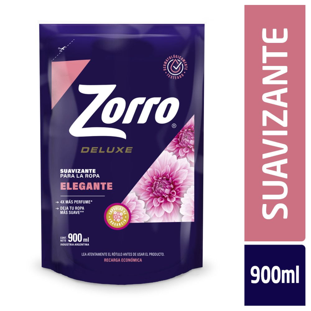 Suavizante para Ropa Elegante 900 Ml Zorro