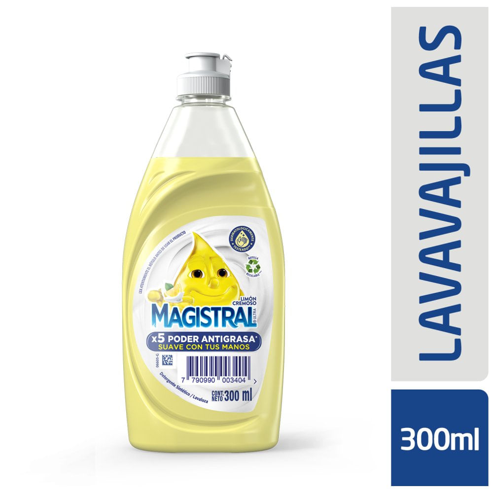 Detergente para Lavavajillas Cremoso Limón 300 Ml Magistral