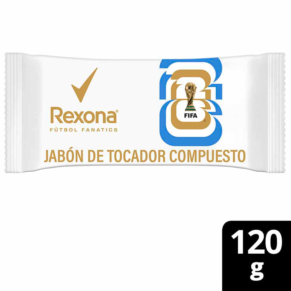 Jabón de Tocador Fútbol Fanatics Aromático 120 Grs Rexona