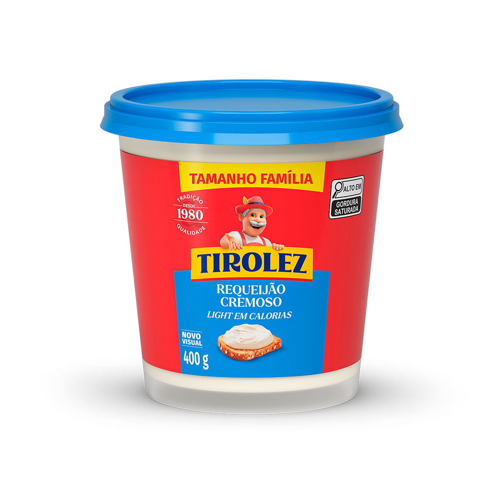 Queso Requeijão Cremoso Light x 0.4 Kg Tirolez