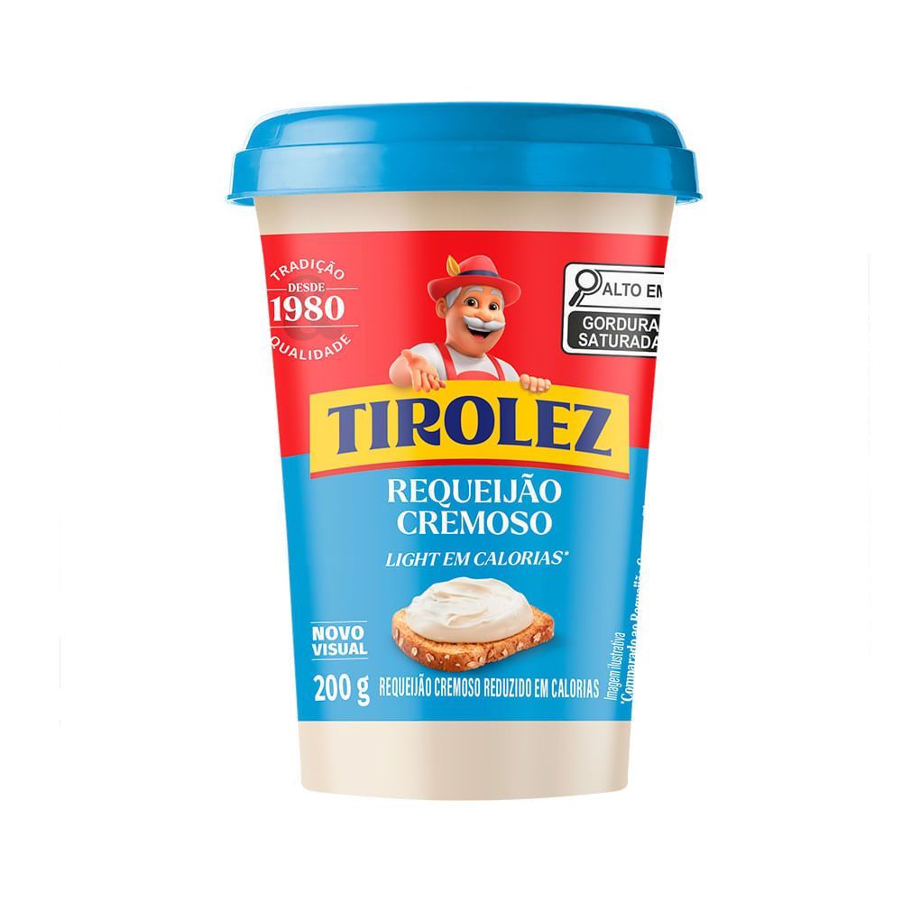 Queso Requeijão Cremoso Light x 200 Grs Tirolez