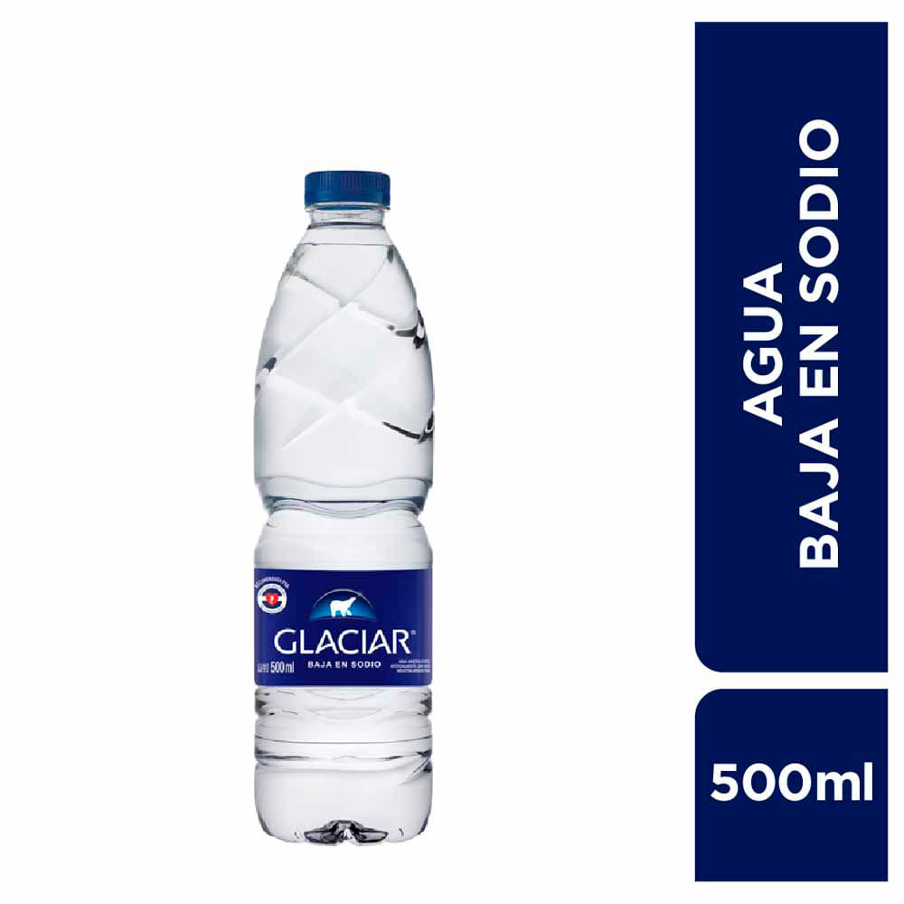 Agua Mineral Sin Gas Bajo en Sodio 500 Cc Glaciar