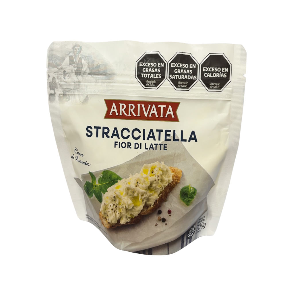 Queso Stracciatella Fior Di Latte Premium x 0.2 Kg Arrivata