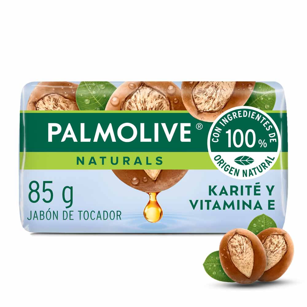 Jabón de Tocador Naturals Karité y Vitamina E 85 Grs Palmolive
