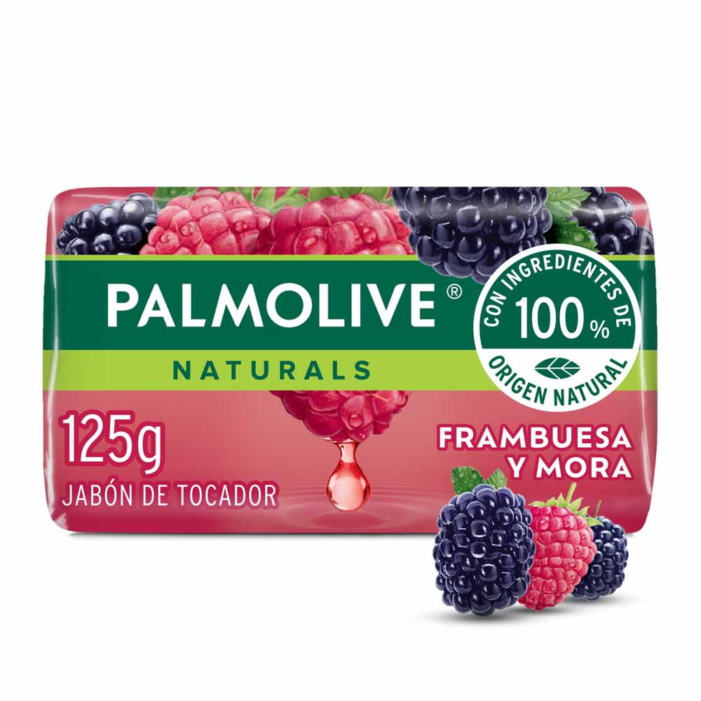 Jabón de Tocador Naturals Frambuesa y Mora 125 Grs Palmolive
