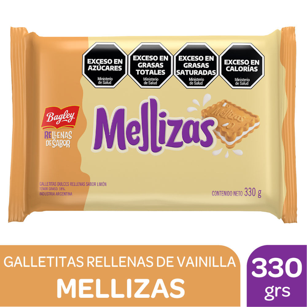 Galletitas Rellenas Mellizas 330g
