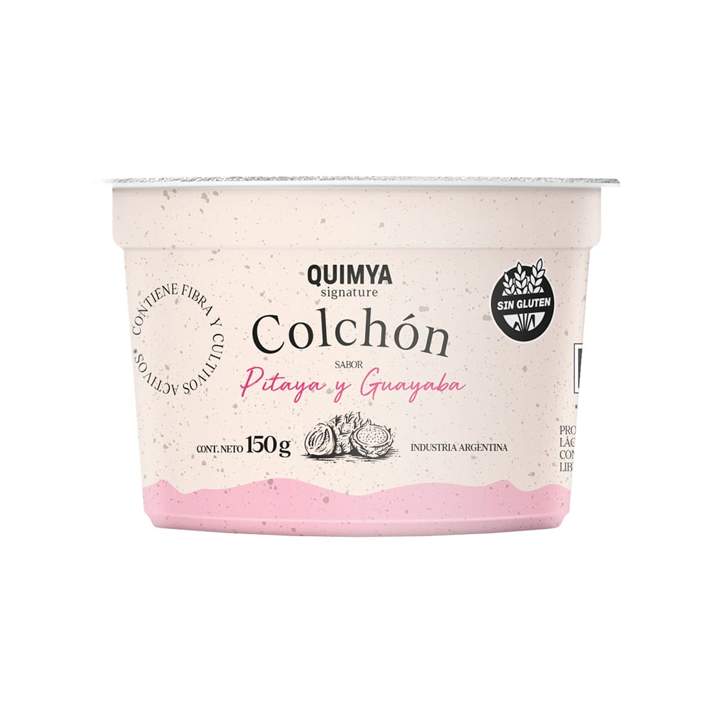 Yogurt Entero Colchón Sabor Pitaya y Guayaba 150 Grs Quimya