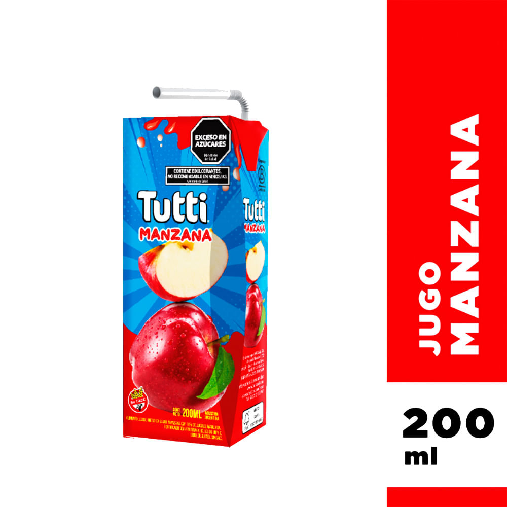 Jugo Sabor Manzana 200 Ml Tutti