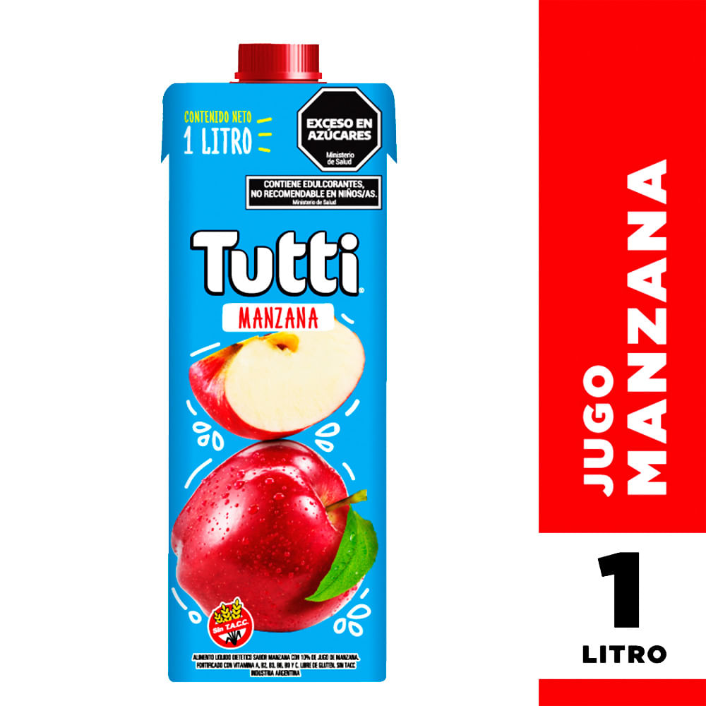 Jugo Sabor Manzana 1 Lts Tutti