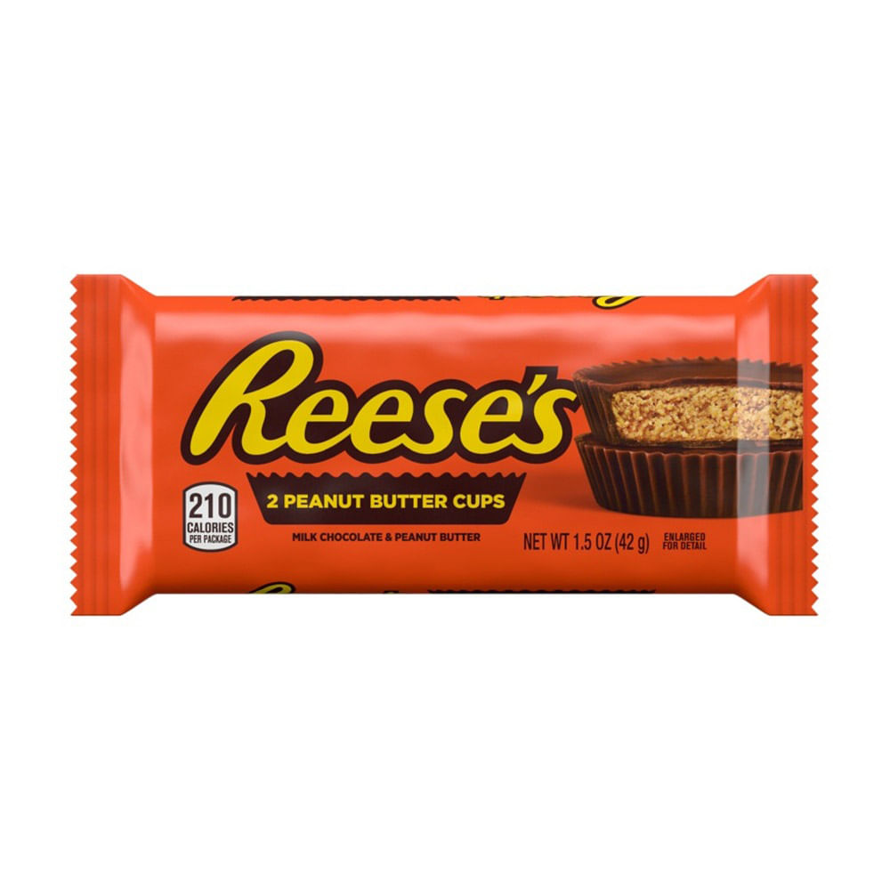 Chocolate Sabor Manteca de Maní 42 Grs x 2 Un Reese's