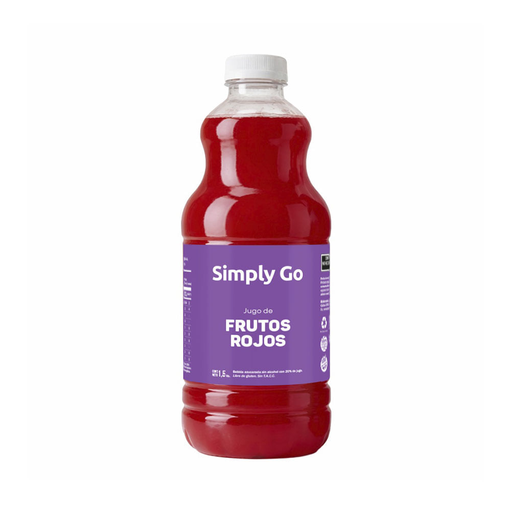 Jugo Sabor Frutos Rojos 1,5 Lts Simply Go