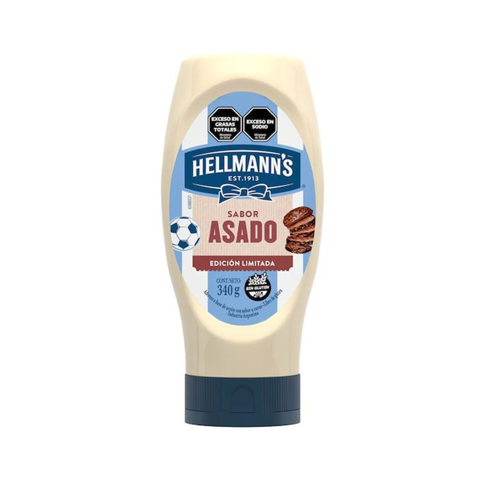 Mayonesa Sabor Asado 340 Grs Hellmann's