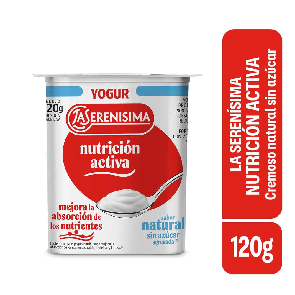 Yogurt Sabor Natural Semidescremado 120 Grs La Serenisima