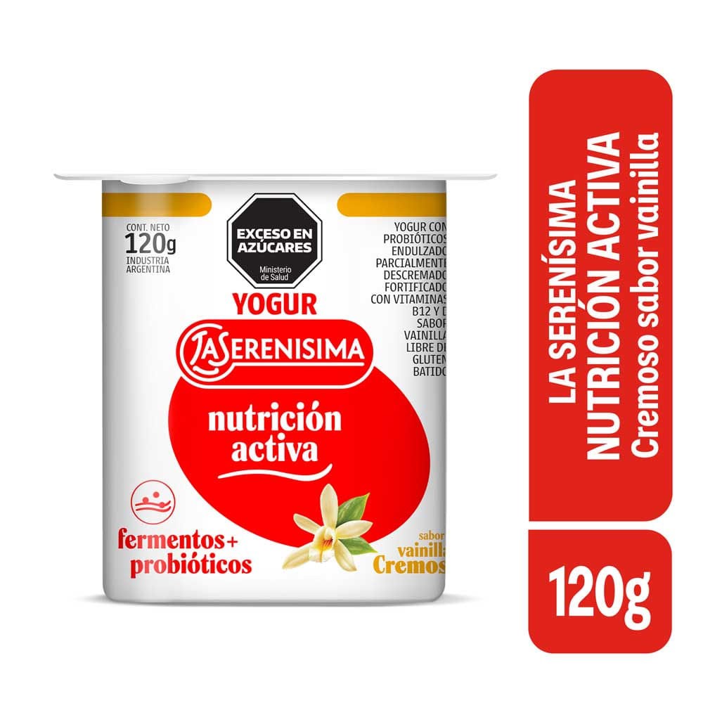 Yogurt Sabor Vainilla Semidescremado 120 Grs La Serenisima