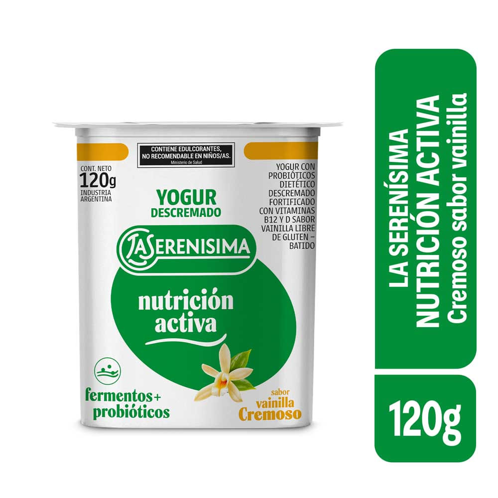 Yogurt Sabor Vainilla Descremado 120 Grs La Serenisima