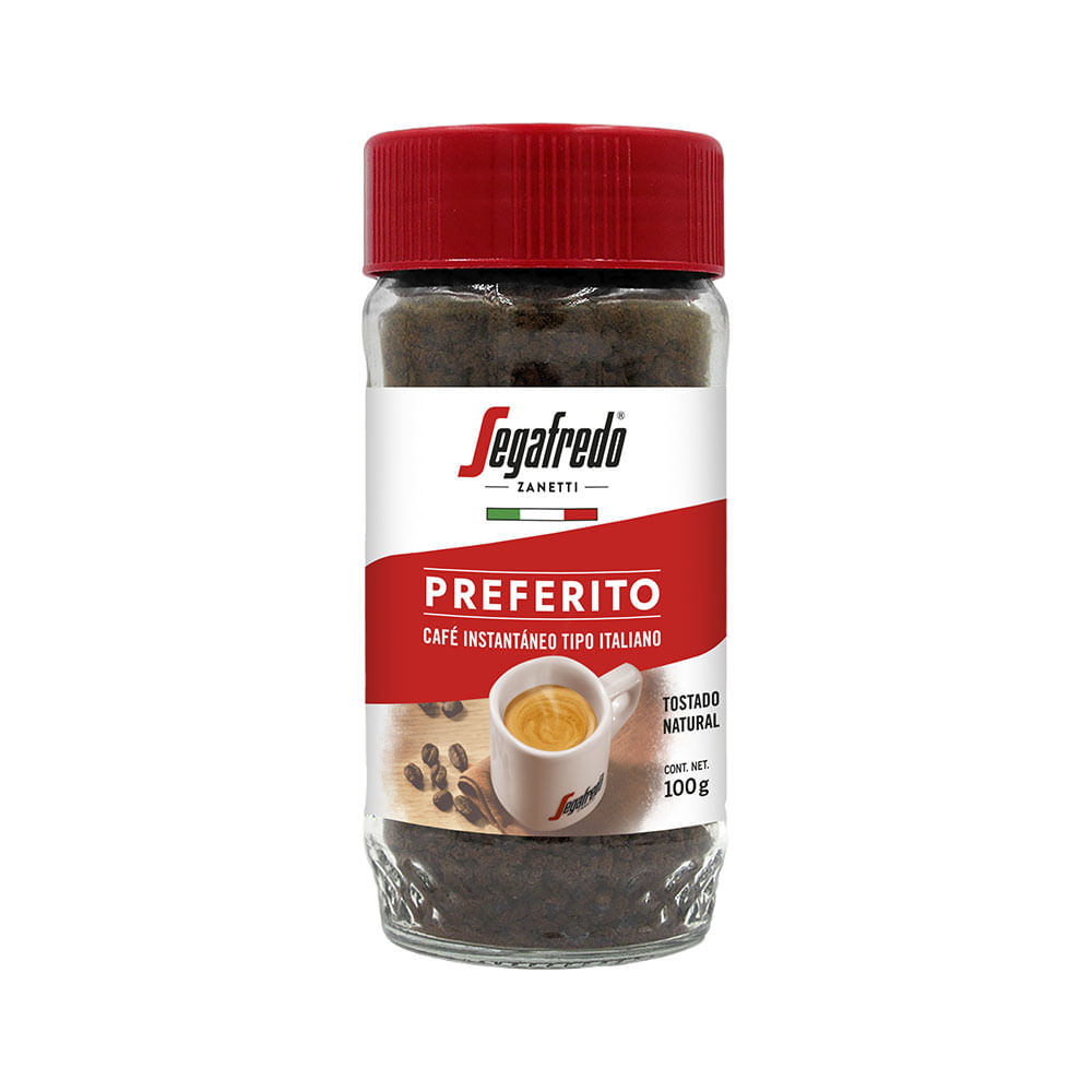 Café Instantáneo Preferito 100 Grs Segafredo Zanetti