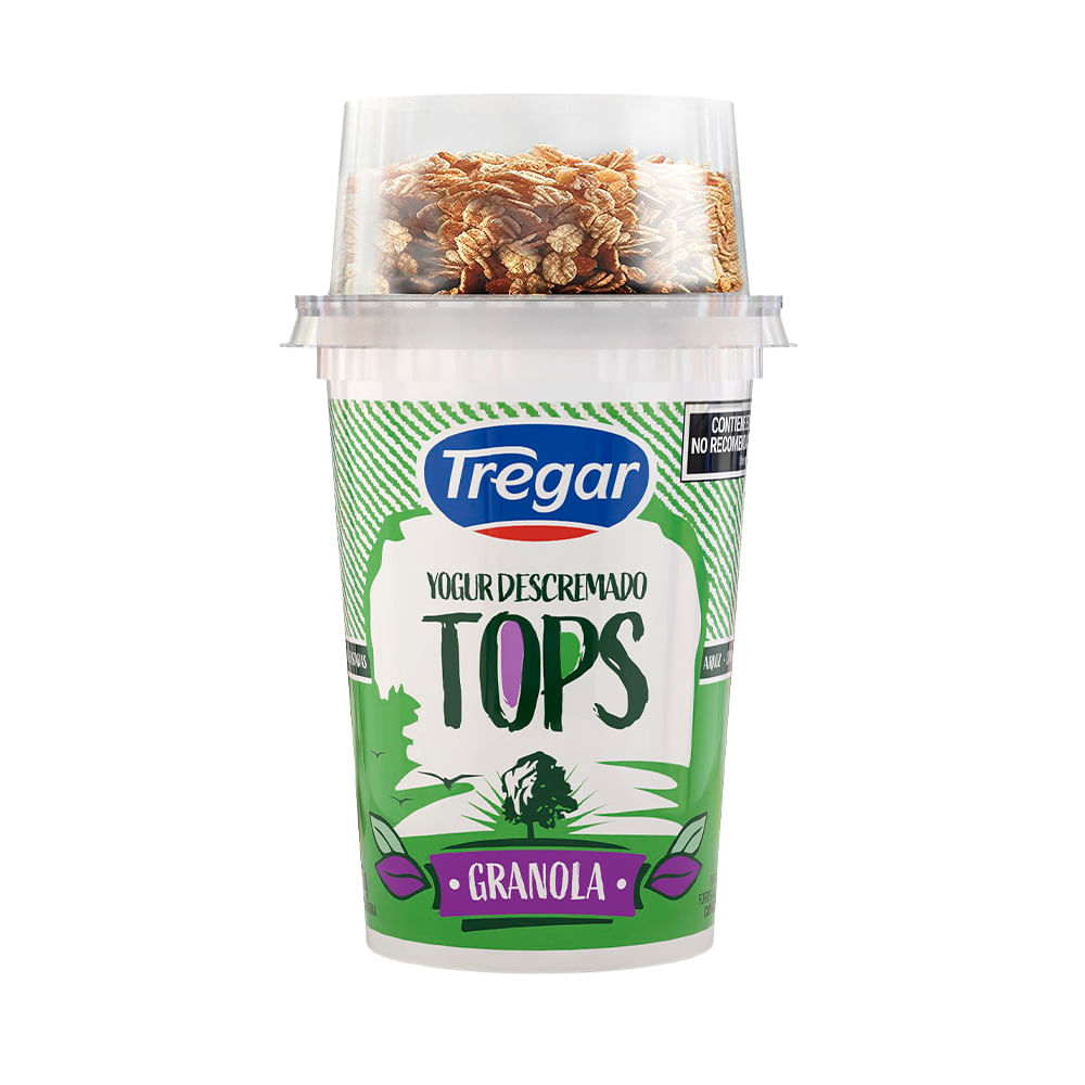 Yogurt Sabor Granola Descremado 155 Grs Tregar