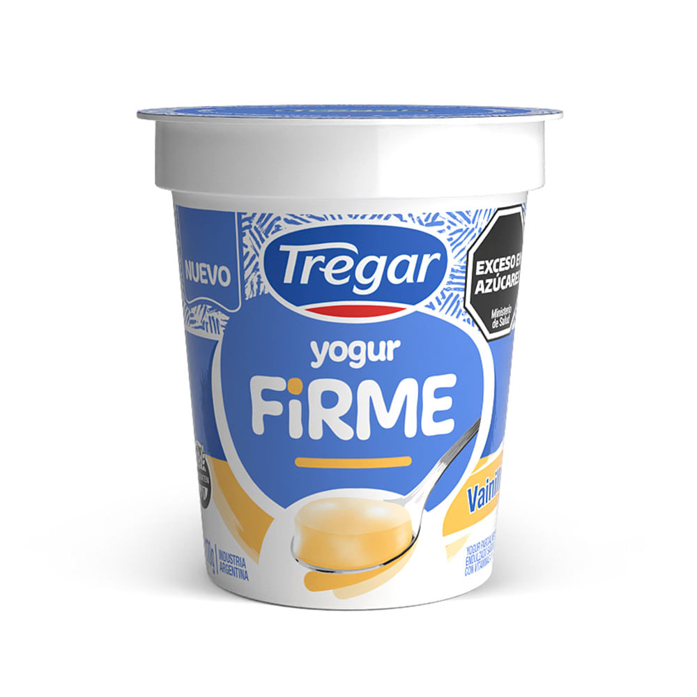 Yogurt Sabor Vainilla Firme 170 Grs Tregar
