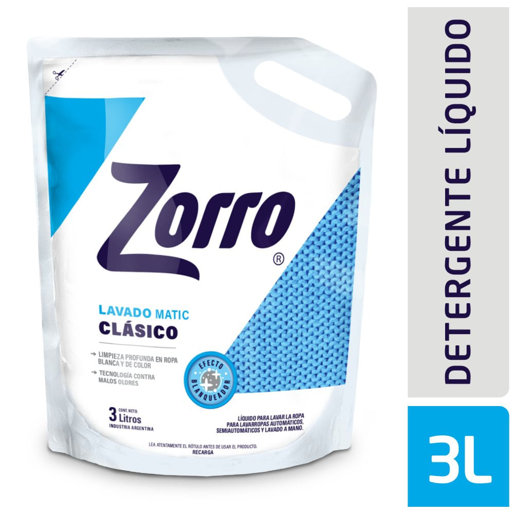 Jabón Liquido Clásico 3 Lts Zorro