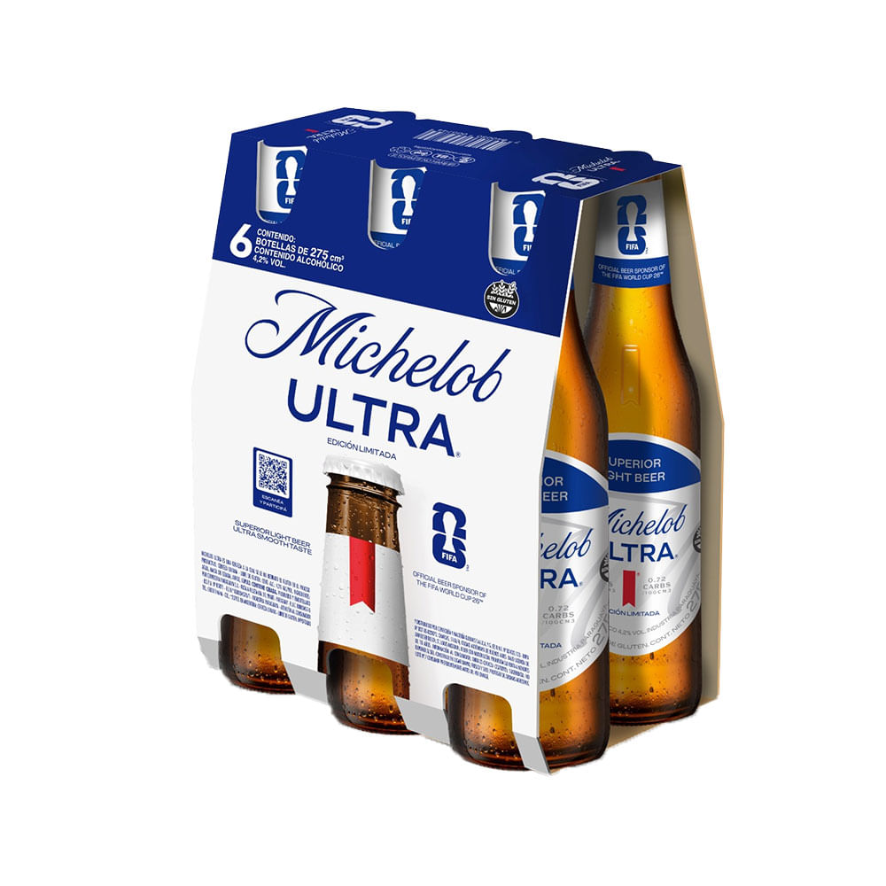 Cerveza Ultra Lager 275 Cc x 6 Un Michelob