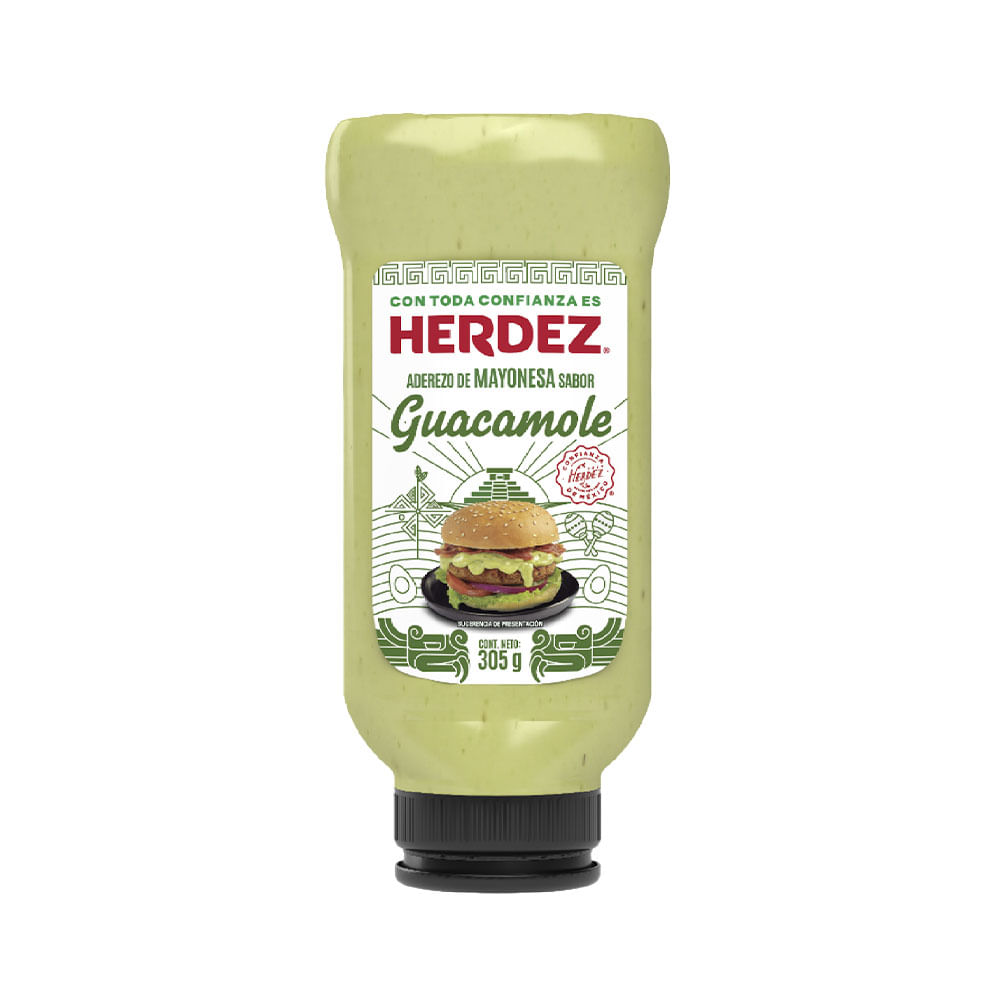 Aderezo de Mayonesa Sabor Guacamole 305 Grs Herdez