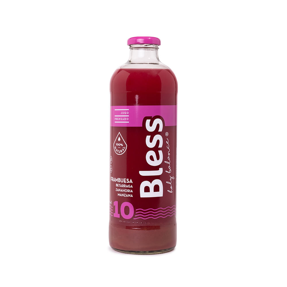 Jugo Sabor Frambuesa, Remolacha, Zanahoria y Manzana 1 Lts Bless