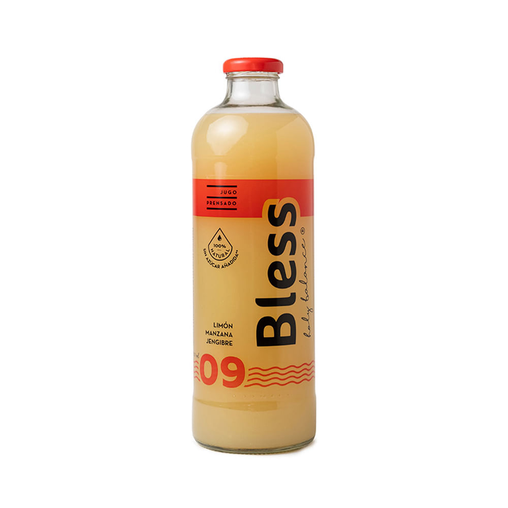 Jugo Fresco Sabor Limón, Manzana y Jengibre 1 Lts Bless