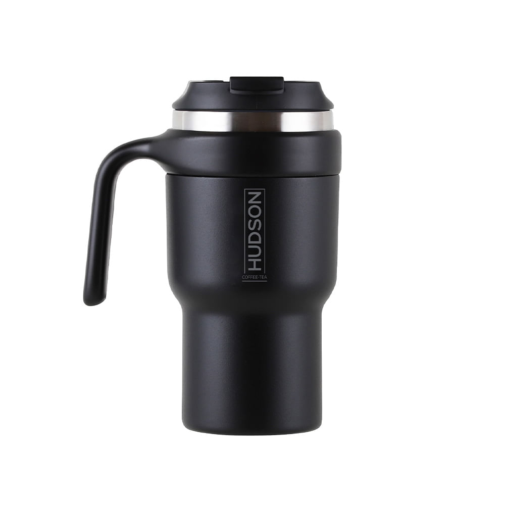 Vaso Café Acero Inoxidable 600 Ml Negro Hudson