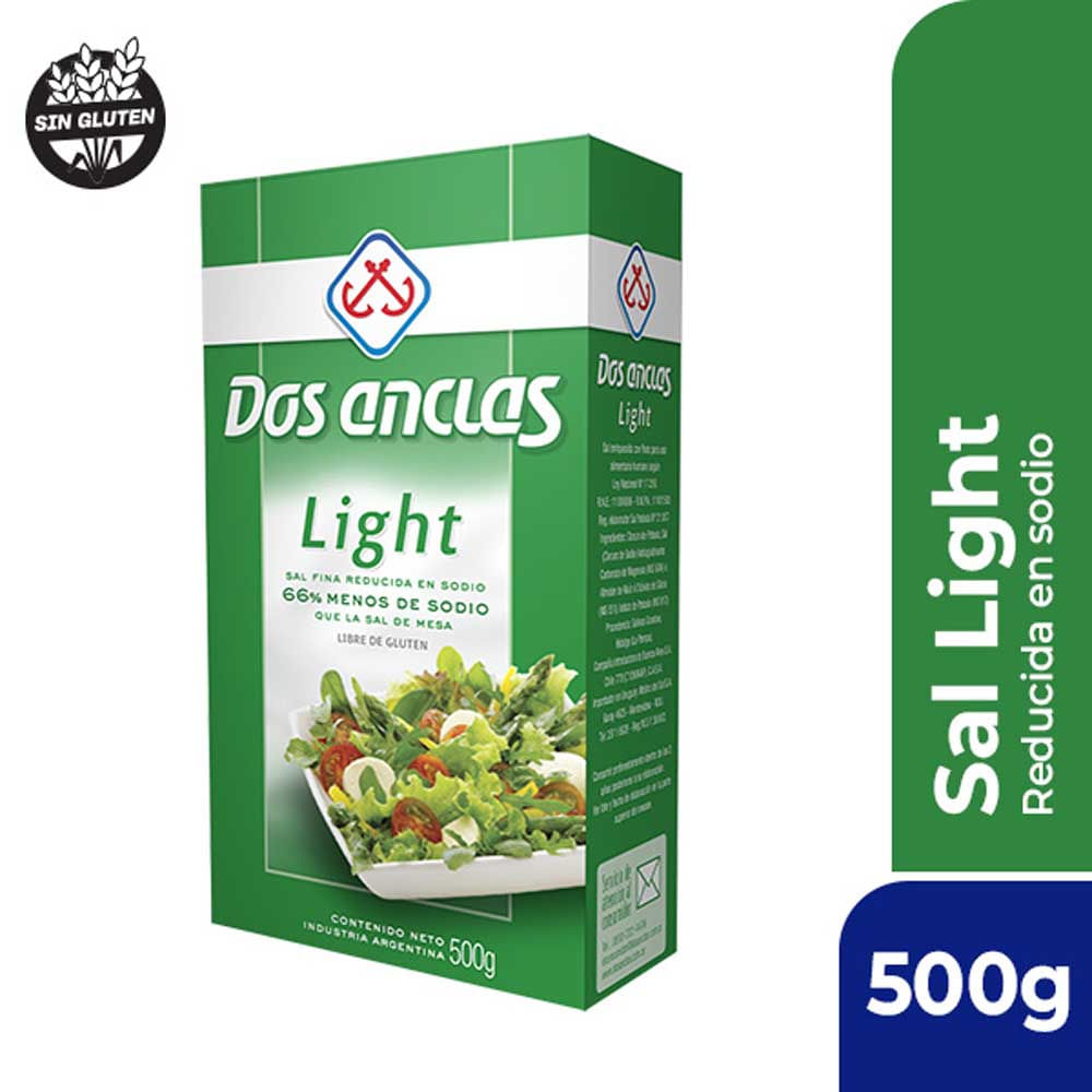 Sal Fina Light 500 Grs Dos Anclas