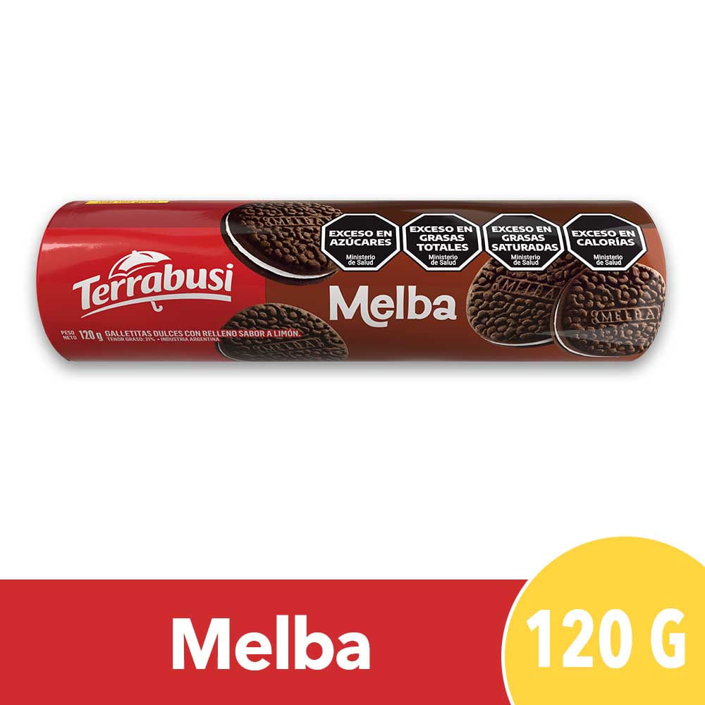 Galletitas Dulces Melba Rellenas Con Crema 120 Gr