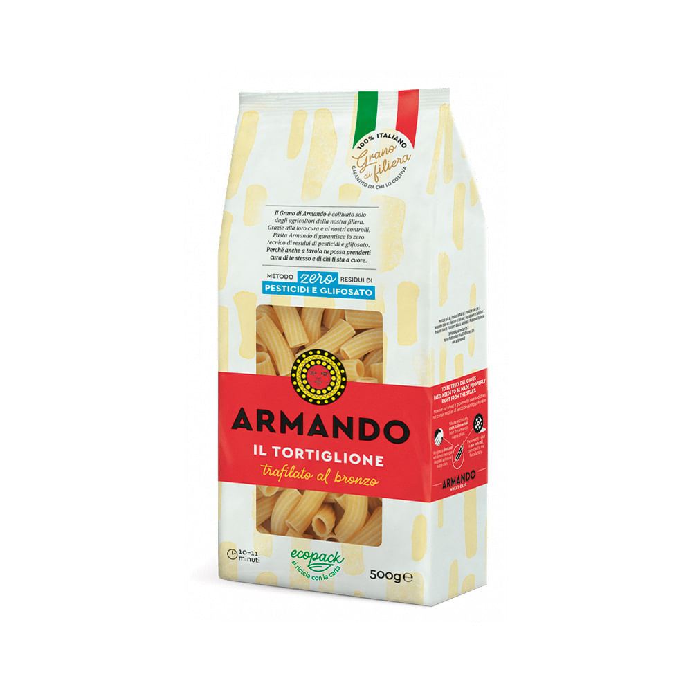 Fideos Tortiglione de Sémola 500 Grs Armando
