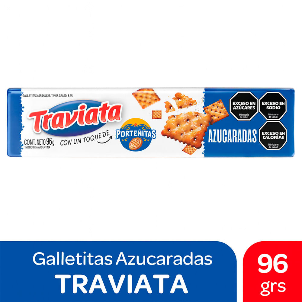 Galletitas Sabor Azucaradas 96 Grs Traviata