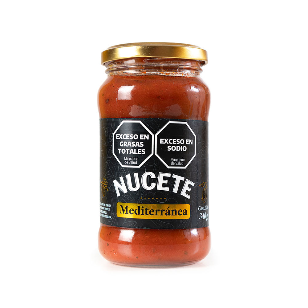 Salsa de Tomate Sabor Mediterránea 340 Grs Nucete