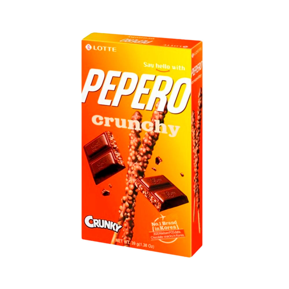 Galletitas Sabor Chocolate Crunchy 39 Grs Lotte