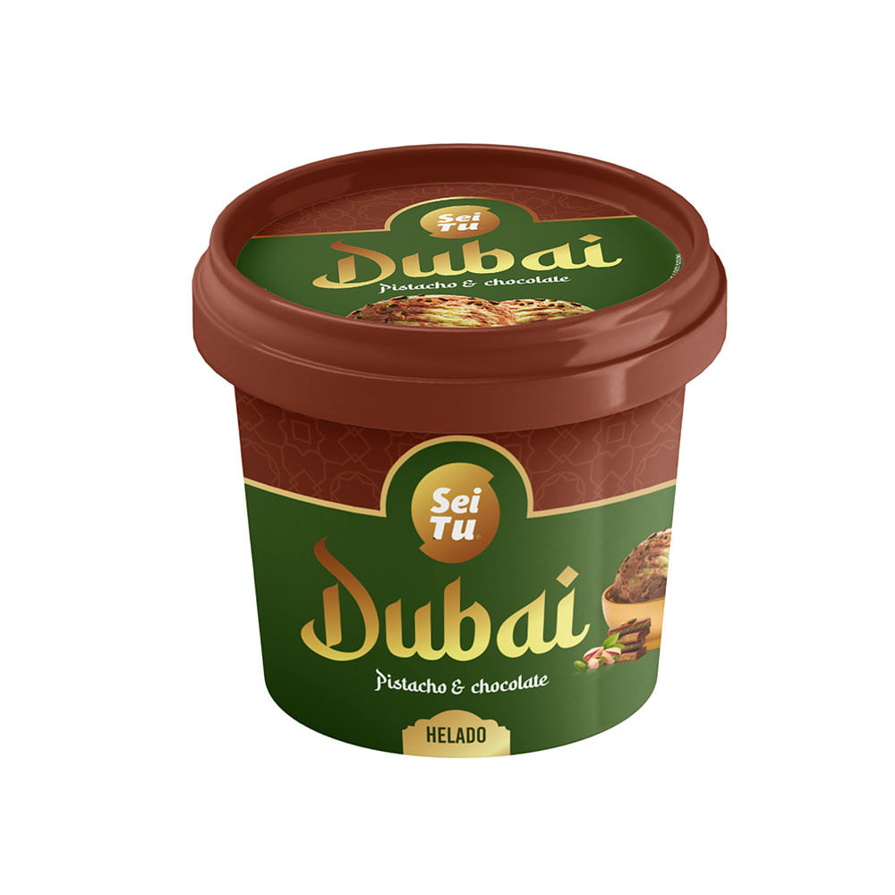 Helado Pote Chocolate Dubai X 160 Grs Sei Tu
