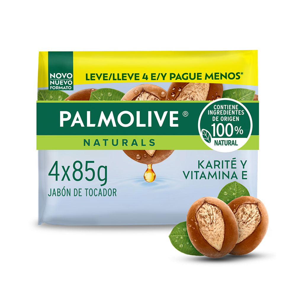 Jabón de Tocador Naturals Karité 85 Grs x 4 Un Palmolive